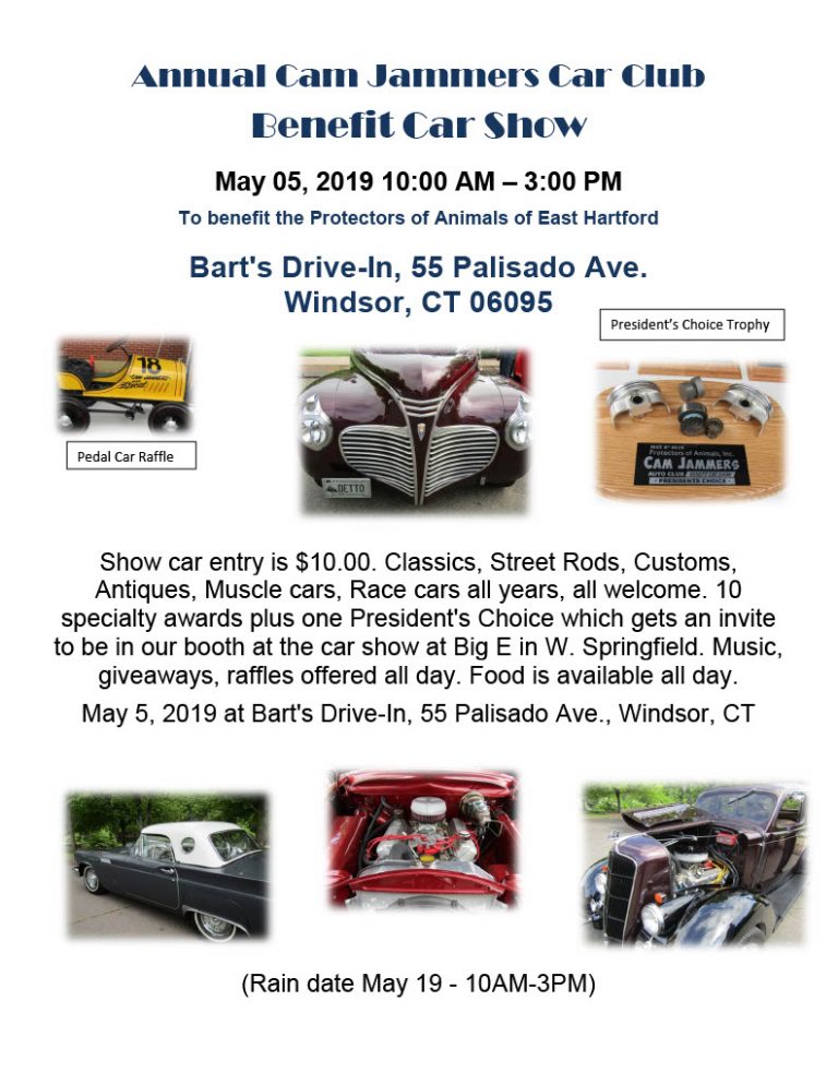 Cam Jammers Car Club Show To Benefit POA (Changed to Rain Date 5/19